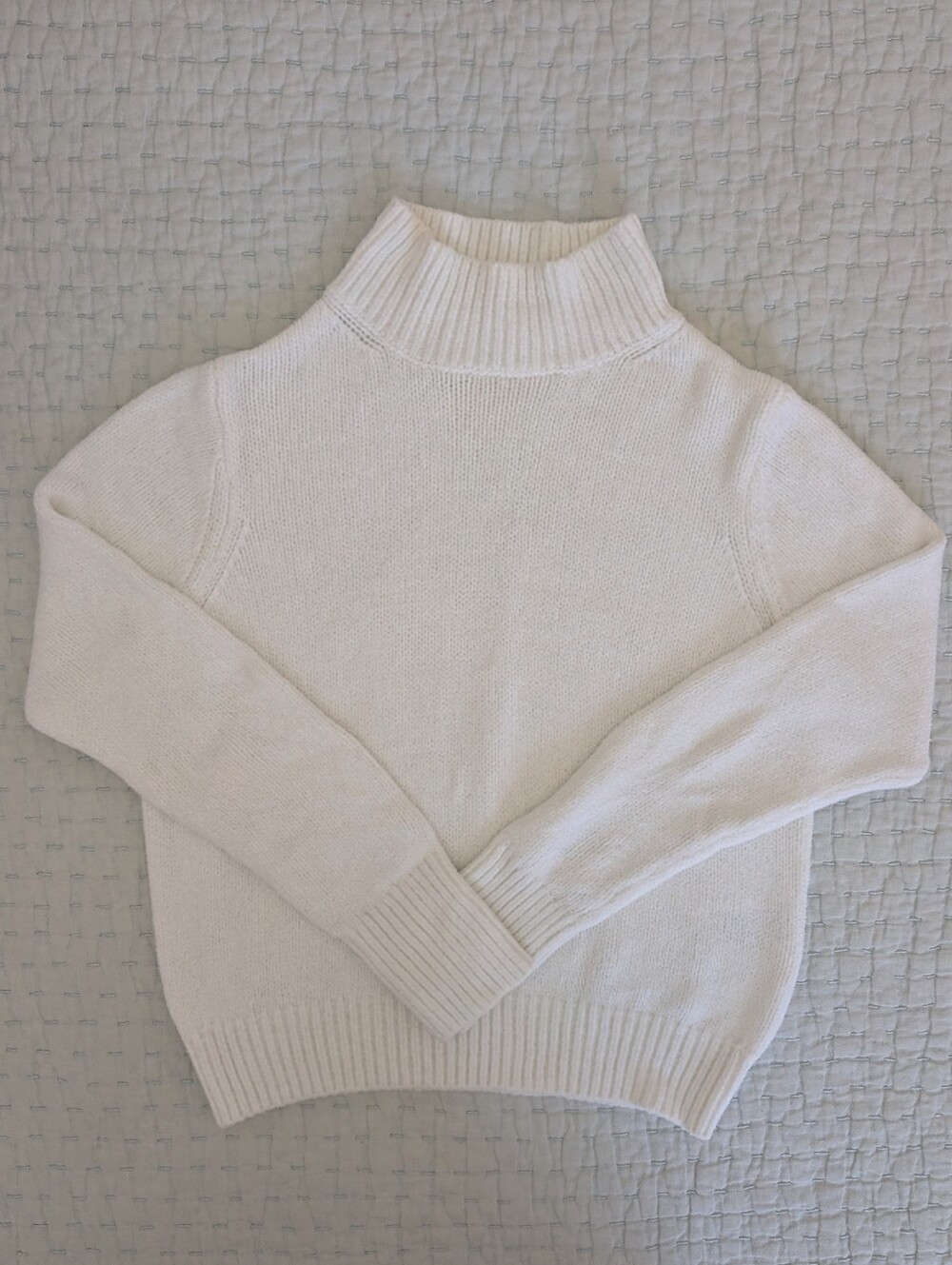 Wilfred Cream Mock-Neck Sweater